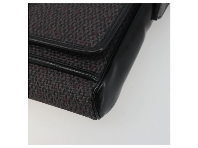 Borsa a tracolla SAINT LAURENT PVC Canvas Black Gold Auth bs36624 Nero D'oro - vista 9