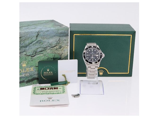 ROLEX Submariner Date Uhren Stainless Steel Silver 116520 Auth 191967SM Silber - Ansicht 12