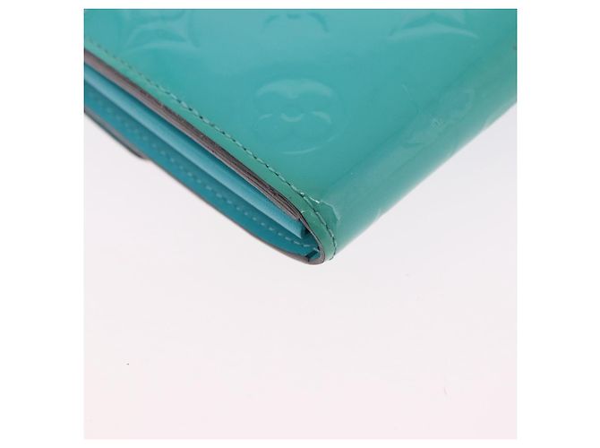 LOUIS VUITTON Monogram Vernis Portefeuille Sarah Wallet Blue M93219 Auth hk3947 - vista 15