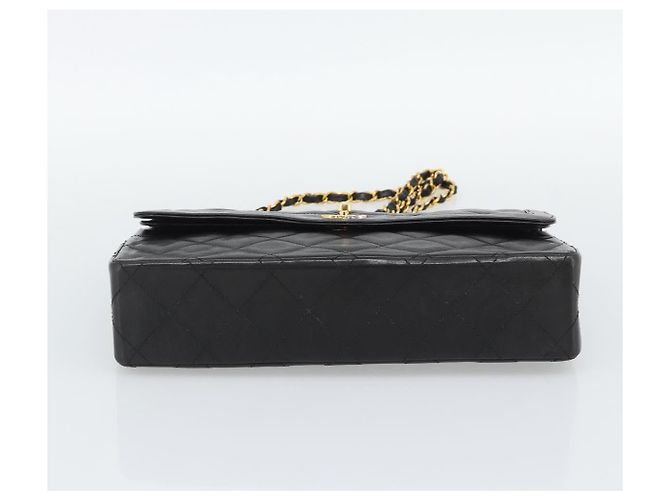 Borsa a catena CHANEL Matelassé in pelle d'agnello Paris Limited Nero Oro CC Auth 194926SAM D'oro - vista 5
