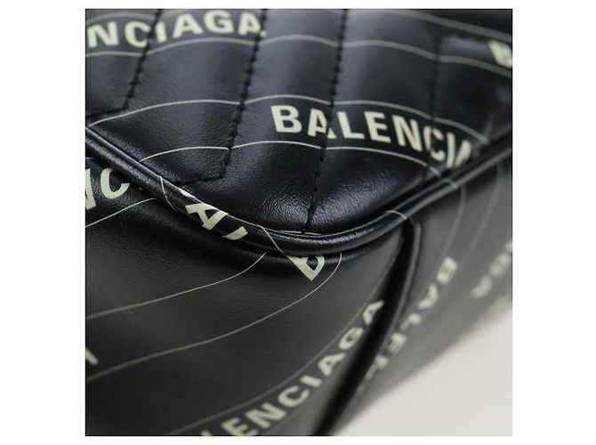 Borsa GUCCI GG Marmont The Hacker Project Balenciaga Collaboration Auth 192458SAM Nero D'oro - vista 17