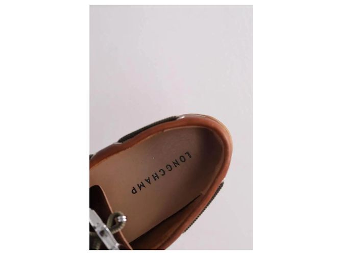 Mocassini Longchamp in pelle marrone taglia 38 - vista 5