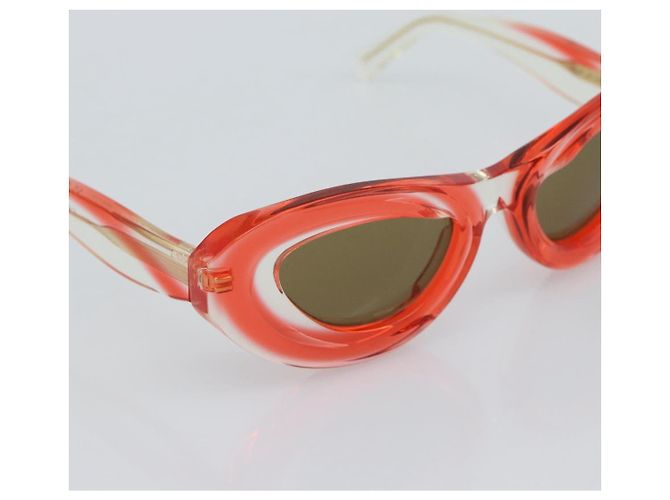 Gafas de sol BOTTEGA VENETA Plástico Rojo Auth BA14132M Roja - vista 5