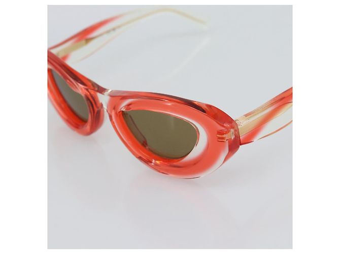 Gafas de sol BOTTEGA VENETA Plástico Rojo Auth BA14132M Roja - vista 6