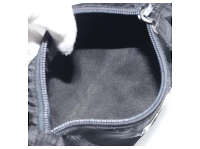 PRADA Nylon Pochette Schwarz Silber Auth 192554 - Ansicht 10