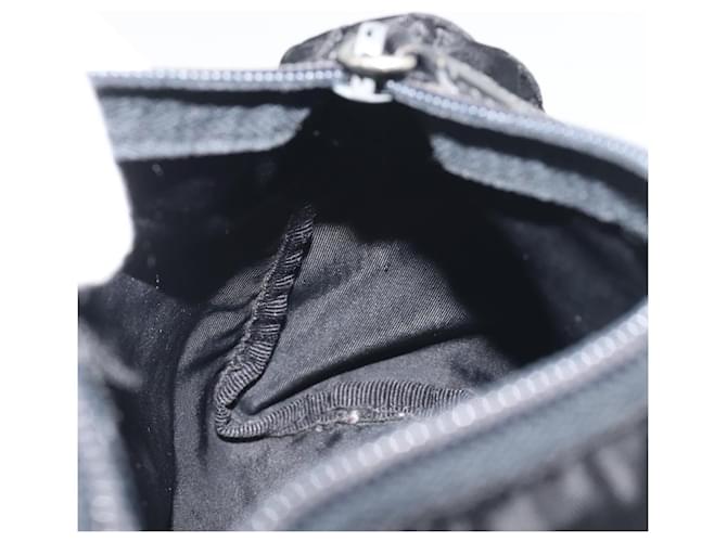 PRADA Nylon Pochette Schwarz Silber Auth 192554 - Ansicht 11