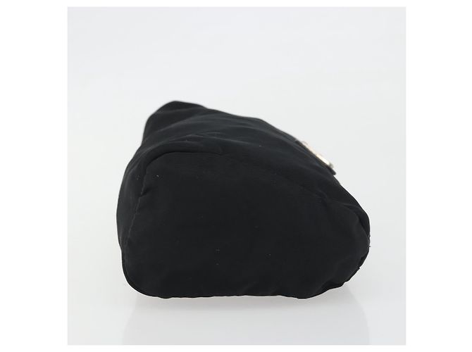 PRADA Nylon Pochette Schwarz Silber Auth 192554 - Ansicht 3