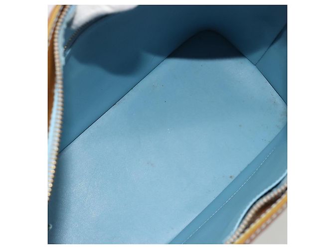 LOUIS VUITTON Monogram Vernis Houston Hand Bag Baby Blue M91005 LV Auth hk3937 Blu chiaro - vista 11