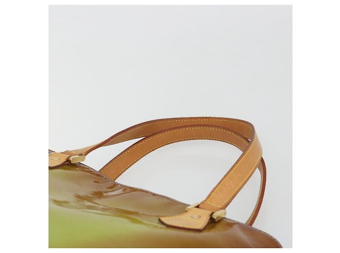 LOUIS VUITTON Monogram Vernis Houston Hand Bag Baby Blue M91005 LV Auth hk3937 Blu chiaro - vista 14