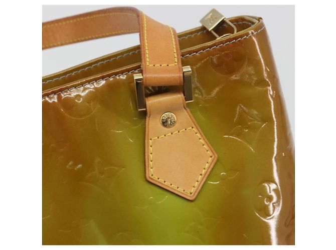 LOUIS VUITTON Monogram Vernis Houston Hand Bag Baby Blue M91005 LV Auth hk3937 Blu chiaro - vista 18