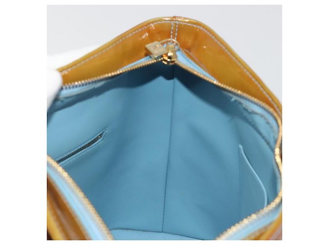 LOUIS VUITTON Monogram Vernis Houston Hand Bag Baby Blue M91005 LV Auth hk3937 Blu chiaro - vista 20