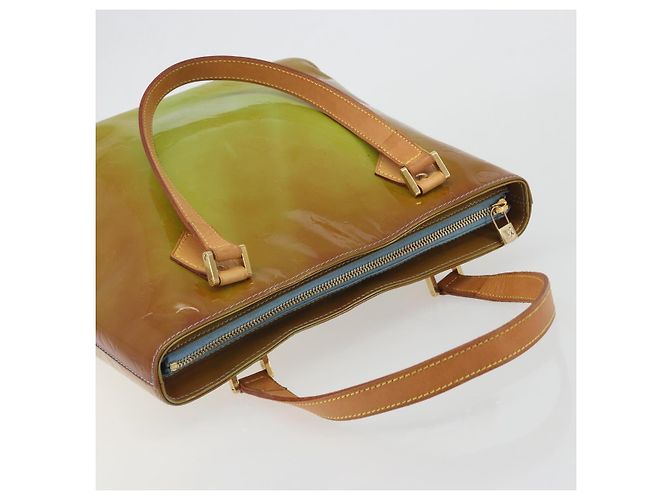 LOUIS VUITTON Monogram Vernis Houston Hand Bag Baby Blue M91005 LV Auth hk3937 Blu chiaro - vista 6