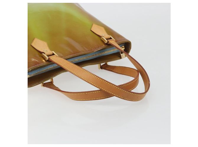 LOUIS VUITTON Monogram Vernis Houston Hand Bag Baby Blue M91005 LV Auth hk3937 Blu chiaro - vista 7