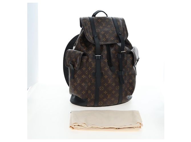 LOUIS VUITTON Monogram Macassar Christopher MM Backpack M43735 LV Auth 192839V Monogramma - vista 12