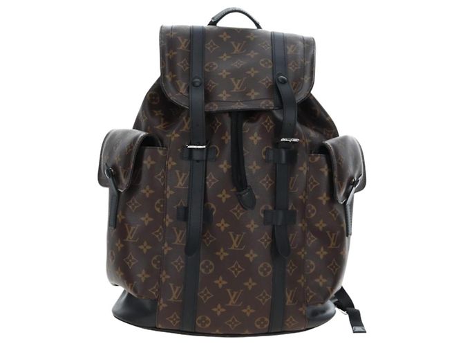 LOUIS VUITTON Monogram Macassar Christopher MM Backpack M43735 LV Auth 192839V Monogramma - vista 13
