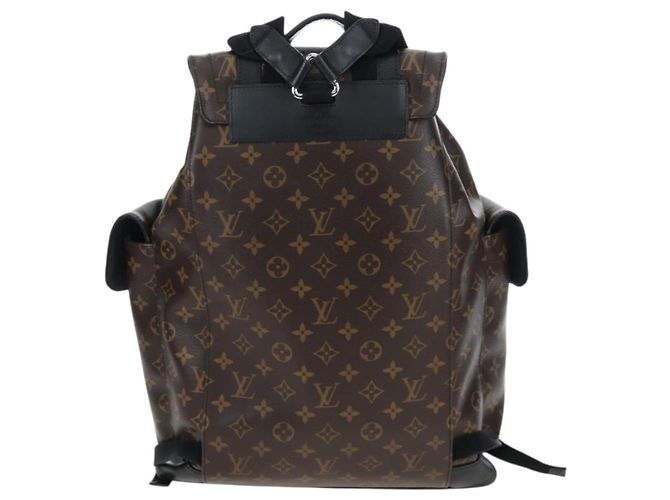 LOUIS VUITTON Monogram Macassar Christopher MM Backpack M43735 LV Auth 192839V Monogramma - vista 2