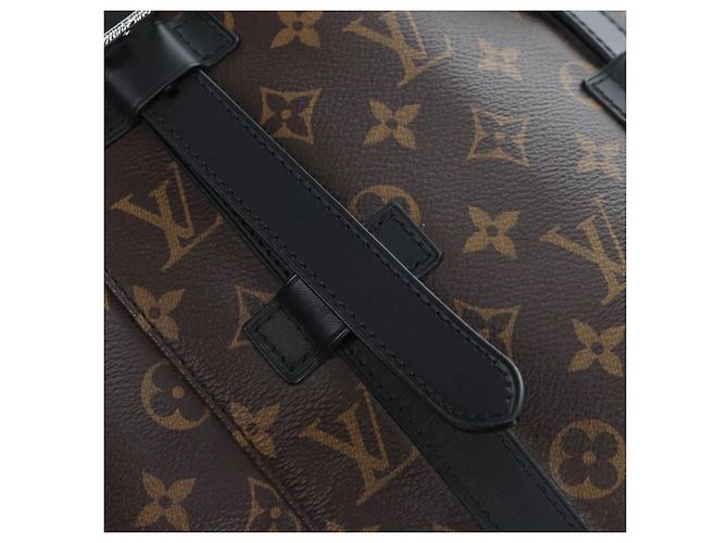LOUIS VUITTON Monogram Macassar Christopher MM Backpack M43735 LV Auth 192839V Monogramma - vista 25