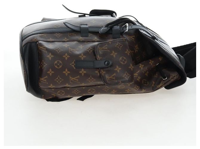 LOUIS VUITTON Monogram Macassar Christopher MM Backpack M43735 LV Auth 192839V Monogramma - vista 4