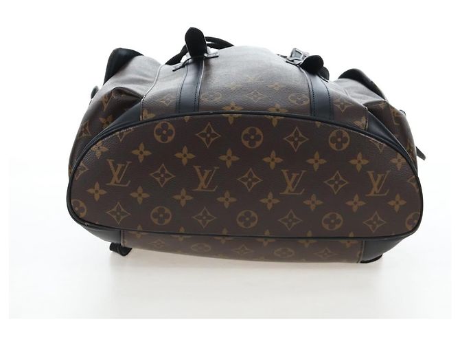 LOUIS VUITTON Monogram Macassar Christopher MM Backpack M43735 LV Auth 192839V Monogramma - vista 5
