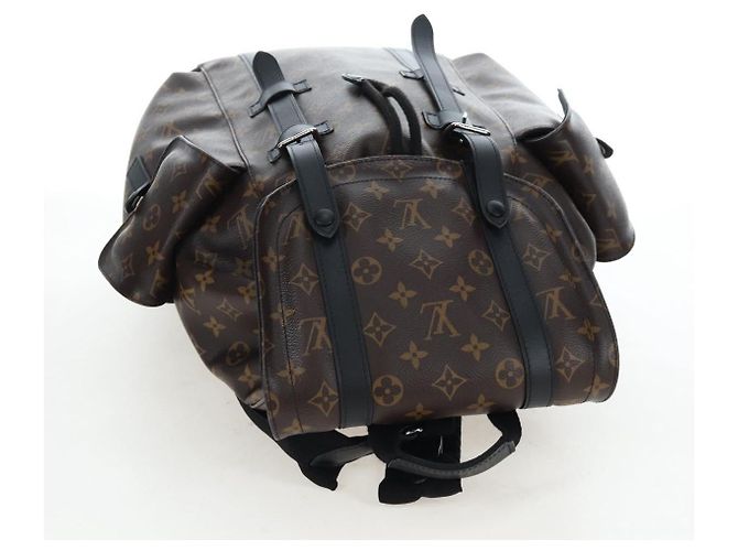 LOUIS VUITTON Monogram Macassar Christopher MM Backpack M43735 LV Auth 192839V Monogramma - vista 7