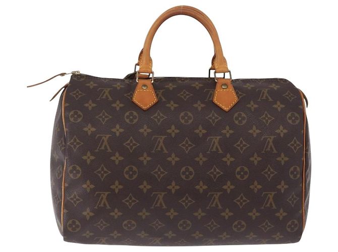 LOUIS VUITTON Monogram Speedy 35 Hand Bag M41524 LV Auth 194276V Monogramma - vista 2