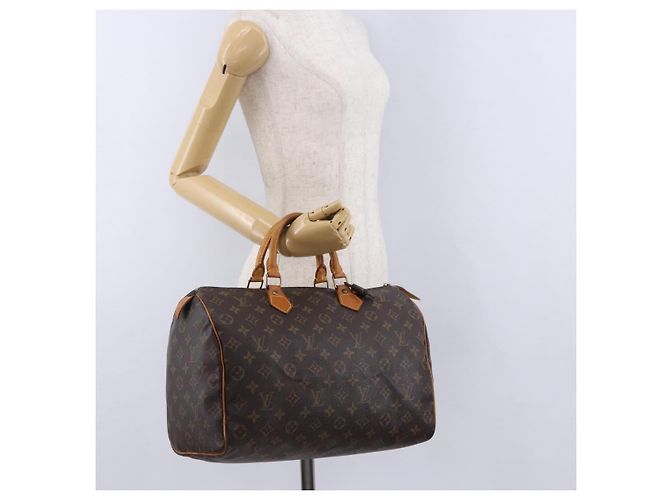 LOUIS VUITTON Monogram Speedy 35 Hand Bag M41524 LV Auth 194276V Monogramma - vista 23