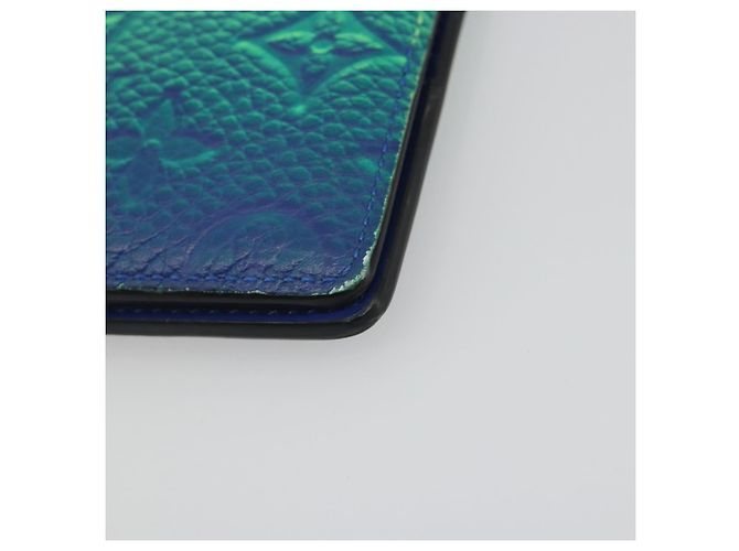 LOUIS VUITTON Taurillon Clemence Illusion Portefeuille Slender Auth 192437 Verde - vista 14