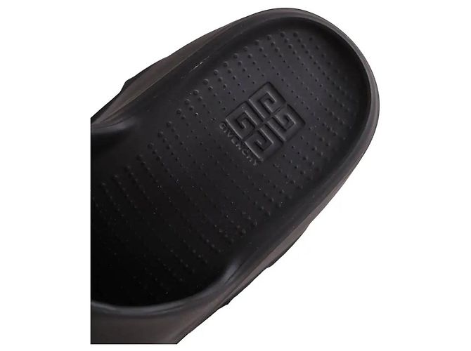Givenchy Black Rubber Sandals - view 4