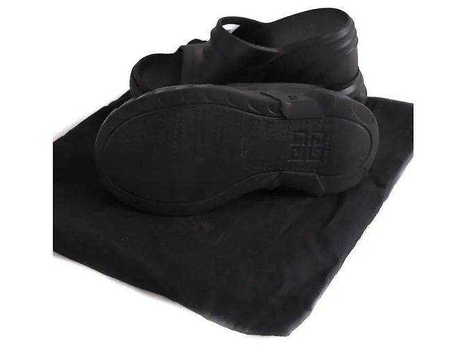 Givenchy Black Rubber Sandals - view 6
