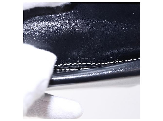 Cartera bifold FENDI Zucchino Canvas Navy Auth 194127M - vista 11