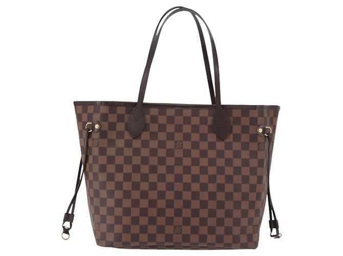 Borsa Tote LOUIS VUITTON Damier Ebene Neverfull MM N51105 LV Auth ka5529V - vista 13