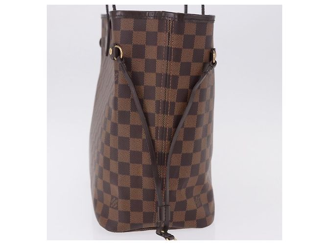 Borsa Tote LOUIS VUITTON Damier Ebene Neverfull MM N51105 LV Auth ka5529V - vista 3