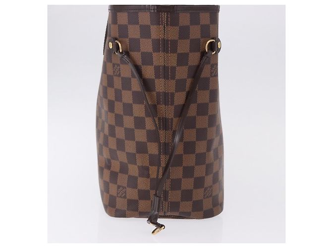 Borsa Tote LOUIS VUITTON Damier Ebene Neverfull MM N51105 LV Auth ka5529V - vista 4