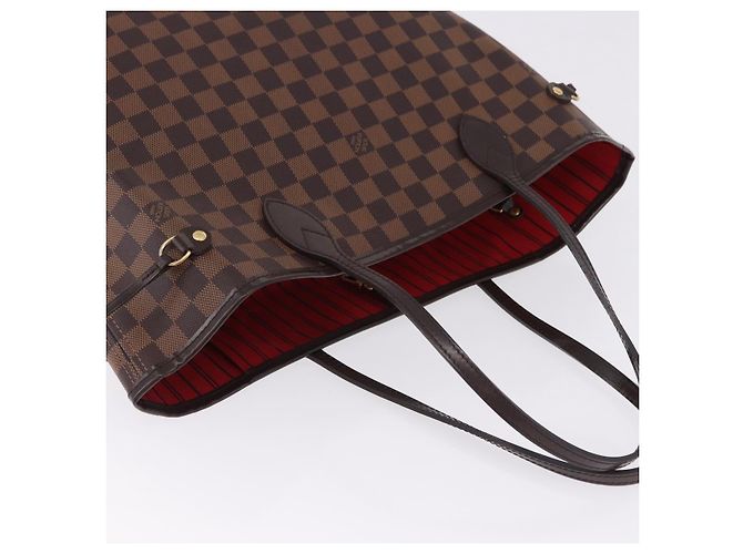 Borsa Tote LOUIS VUITTON Damier Ebene Neverfull MM N51105 LV Auth ka5529V - vista 6
