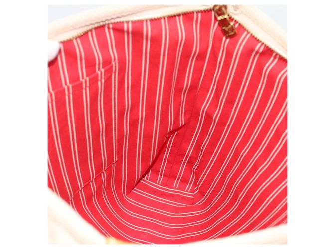 Saco Tote LOUIS VUITTON Antigua Cabas MM Bege Vermelho M40035 LV Auth ka5465 - vista 18