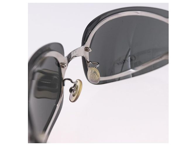 Gafas de sol CARTIER Metal Black Silver Auth bs36462V Negro Plata - vista 15
