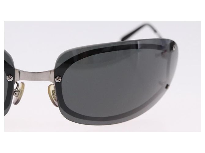 Gafas de sol CARTIER Metal Black Silver Auth bs36462V Negro Plata - vista 4
