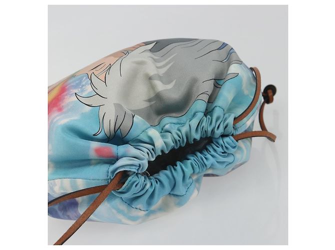 LOEWE Studio Ghibli Howl's Moving Castle Sophie Pouch Nylon Blue Auth 167478M - vista 6