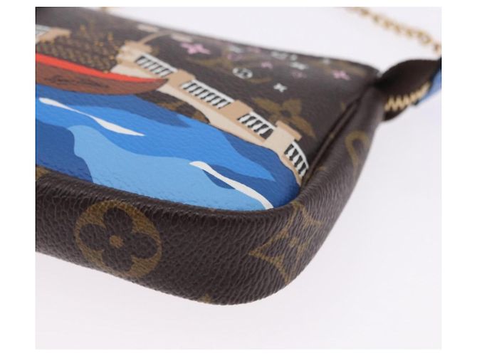 LOUIS VUITTON Monogram Vivienne Mini Pochette Accessoires M68489 Auth 195558M Monograma - vista 15