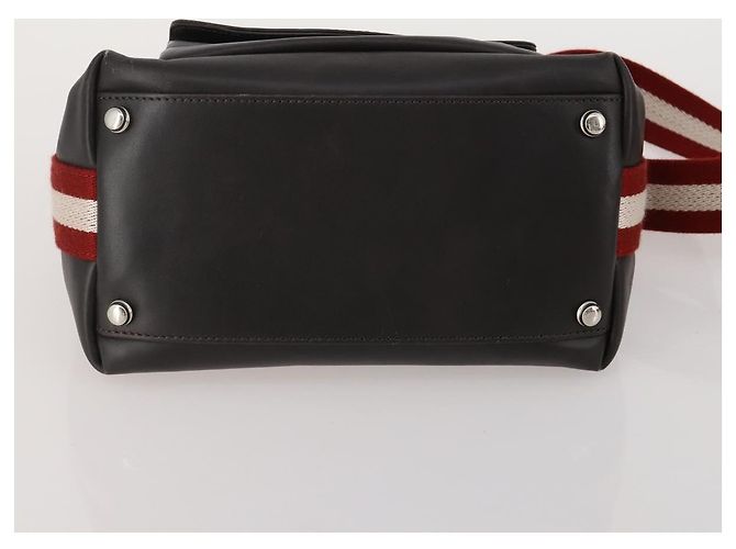 Borsa a tracolla BALLY Pelle PVC 4 Set Nero Verde Auth bs36357 - vista 19