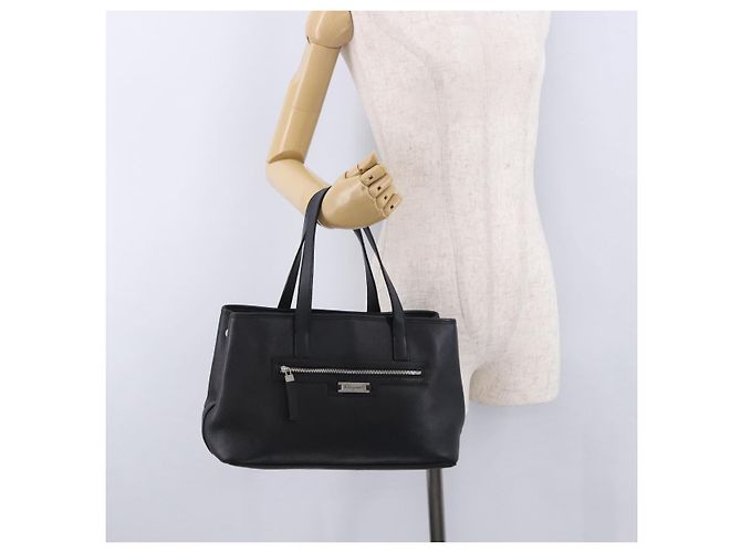 Borsa Salvatore Ferragamo in pelle nera e argento autentica ka5488 Nero - vista 21