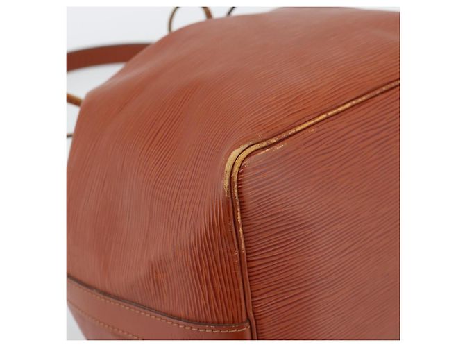 LOUIS VUITTON Borsa a tracolla Epi Petit Noe Brown M44103 LV Auth hk3950 Marrone - vista 14