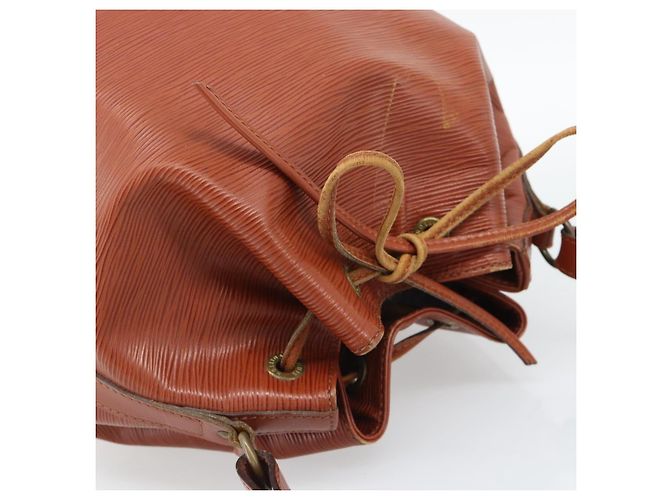 LOUIS VUITTON Borsa a tracolla Epi Petit Noe Brown M44103 LV Auth hk3950 Marrone - vista 6