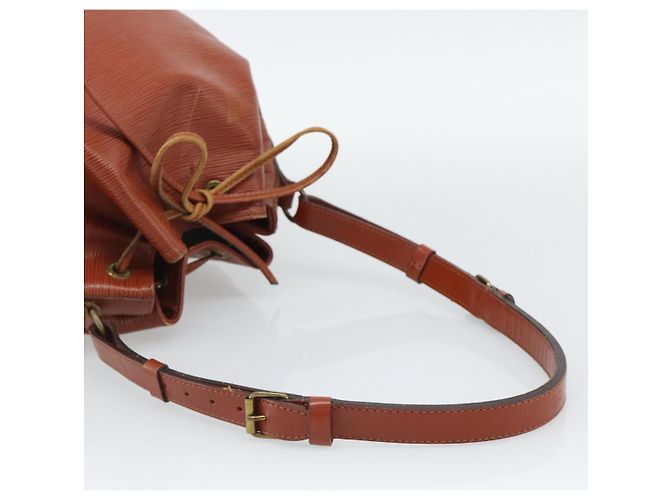 LOUIS VUITTON Borsa a tracolla Epi Petit Noe Brown M44103 LV Auth hk3950 Marrone - vista 7
