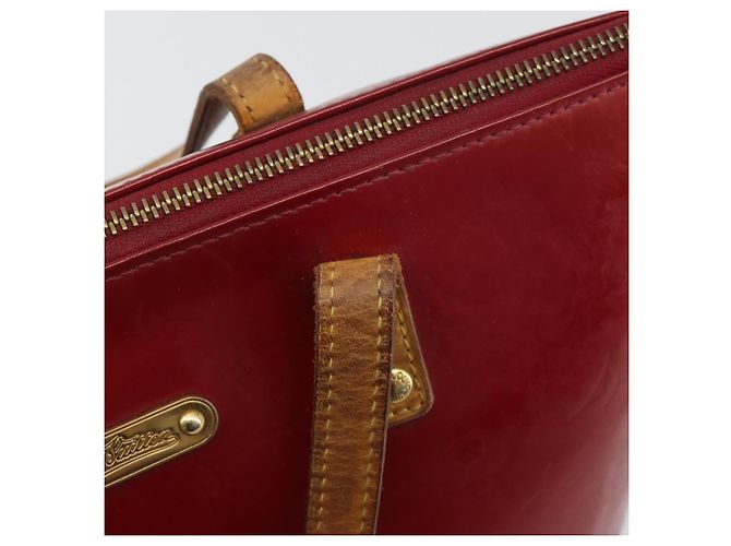 Borsa LOUIS VUITTON Monogram Vernis Bellevue PM Pomme D'amour M93583 Auth 194706 Rosso - vista 10