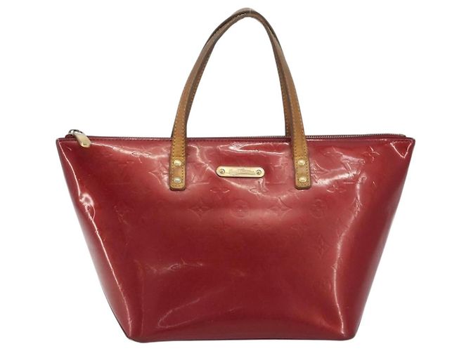 Borsa LOUIS VUITTON Monogram Vernis Bellevue PM Pomme D'amour M93583 Auth 194706 Rosso - vista 13