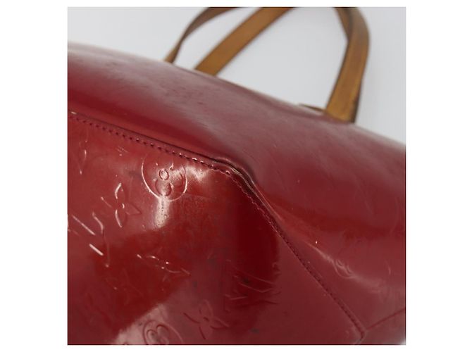 Borsa LOUIS VUITTON Monogram Vernis Bellevue PM Pomme D'amour M93583 Auth 194706 Rosso - vista 15