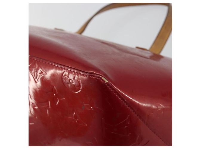 Borsa LOUIS VUITTON Monogram Vernis Bellevue PM Pomme D'amour M93583 Auth 194706 Rosso - vista 17