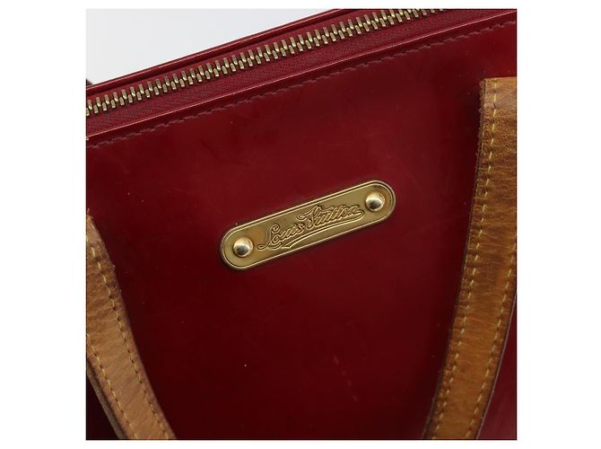 Borsa LOUIS VUITTON Monogram Vernis Bellevue PM Pomme D'amour M93583 Auth 194706 Rosso - vista 19