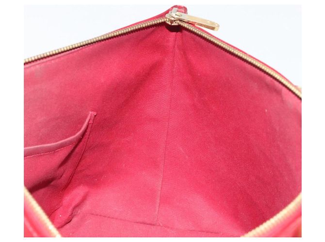 Borsa LOUIS VUITTON Monogram Vernis Bellevue PM Pomme D'amour M93583 Auth 194706 Rosso - vista 22